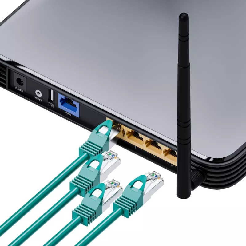 Extralink Cat.6 FTP 2m LAN jungiamasis laidas, varinis tinklo kabelis, vytos poros 1Gbit/s