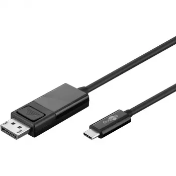 Goobay USB-C į DisplayPort laidas. M/M. Juodas