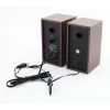 Garsiakalbiai ESPERANZA EP122 2.0 laidiniai staliniai, 2×6W RMS, medinis korpusas, sukamasis garsumo reguliatorius, 60–20000 Hz