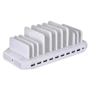 Įkrovimo stotelė UNITEK Y-2190 organizatorius baltas laisvai pastatomas
