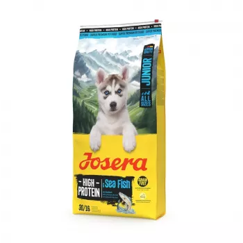 Sausas šunų ėdalas JOSERA High Protein Junior Sea Fish 12,5 kg – augantiems šuniukams