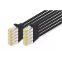 Tinklo kabelis Digitus CAT 6A S/FTP RJ-45 0,25 m Juodas