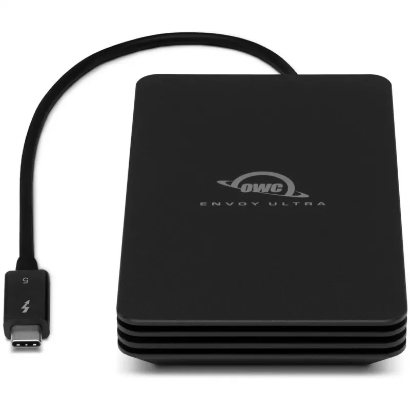 OWC Envoy Ultra - SSD - 2 TB - išorinis (nešiojamas) - M.2 NVMe - Thunderbolt 5 (USB-C jungtis) - Juodas (OWCTB5ENVU02)