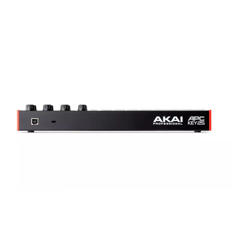 MIDI valdiklis AKAI APC Key 25 MK2 – 25 jautrių klavišų, 40 RGB pagalvėlių, 8 reguliatorių