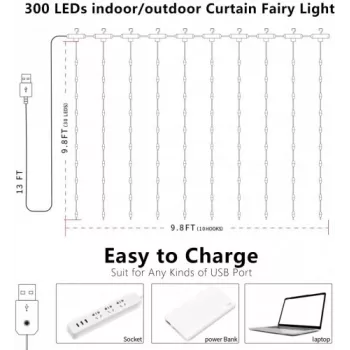 LED juostelė OEM X0013lX27J — 300 šiltai baltų LED, lanksti