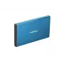 Išorinis dėklas HDD/SSD NATEC Rhino GO 2,5 colio — USB 3.0, SATA III, iki 4 TB, 9,5 mm, aliuminis, mėlynas