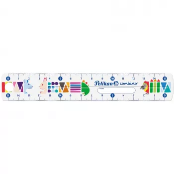 Liniuotė Pelikan 811224 150 mm plastikinė įvairiaspalvė