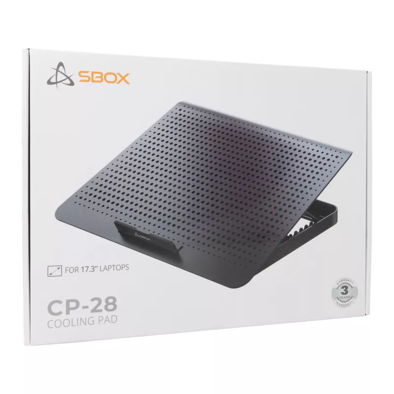 Sbox CP-28 aušinimo stovas 17,3 colių nešiojamiesiems kompiuteriams