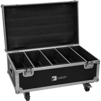Transportinis dėklas Flightcase Roadinger 31005238 4× LED CLS-18 QCL RGB/WW