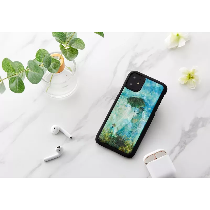 Dėklas „iKins“ iPhone 11 — juodas „Camille“ dizainas, apsauginis dangtelis