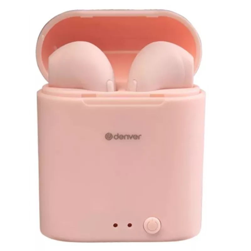 Belaidės ausinės Denver TWE-46ROSE