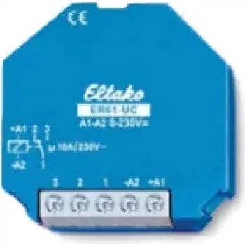 ELTAKO perjungimo relė 1xW 10A ER61-UC dėžutės montavimui elektroninė 8-230V ER61-UC (61001601)