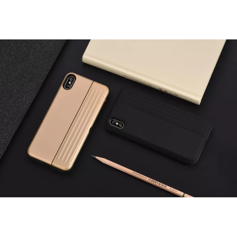 Apsauginis dėklas telefonui Devia H-Card Series, iPhone XS Max 6.5, auksinis
