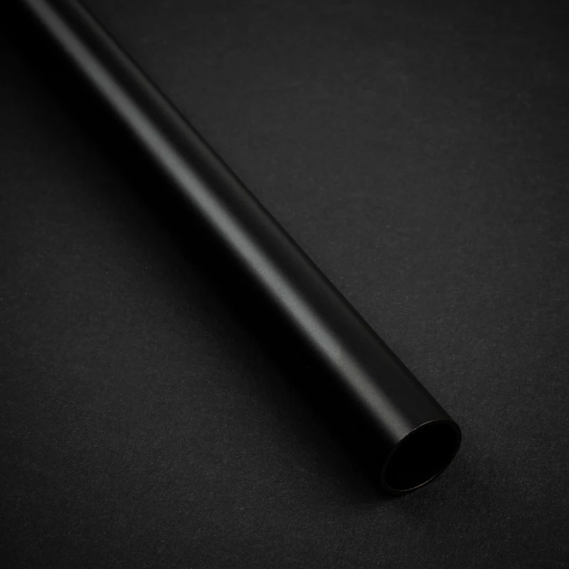 Kietas vamzdelis 14 mm išorinis skersmuo, 500 mm — Bitspower Brass, anglies juodas