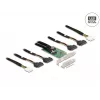 DeLOCK PCI Express 4.0 x16 kortelė į 4 x SFF-8639 NVMe - bifurkacija - žemo profilio formato