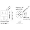 Hikvision DS-1473ZJ-135 Apsaugos kameros priedas – šviestuvas