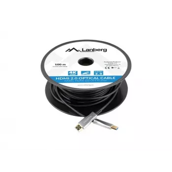 HDMI kabelis Lanberg CA-HDMI-20FB-1000-BK 100 m