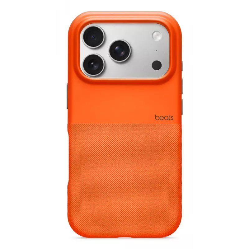 Apple Beats dėklas iPhone 17 Pro tvirtas dėklas su MagSafe ir Camera Control oranžinis