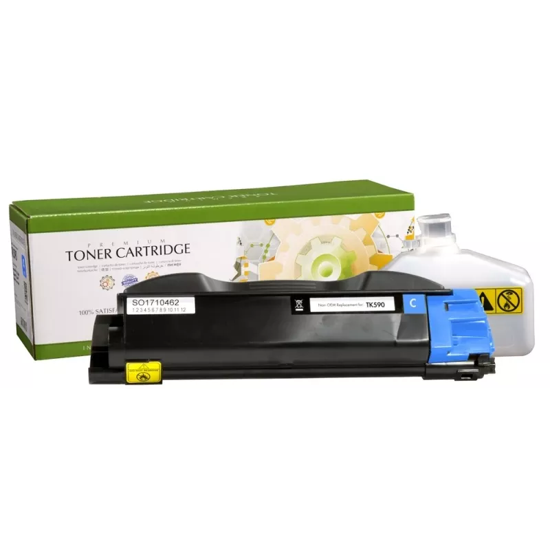 STATIC kasetė, suderinama su Kyocera TK-590C, žydra, 5000 puslapių