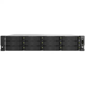 QNAP TS-H1277AXU-RP NAS stelažinis (2U) AMD Ryzen™ 5 16 GB DDR5 0 TB QuTS hero Juodas