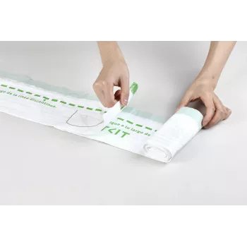 Šiukšlių maišeliai automatiniams kraiko dėžėms PETKIT, tinka PURA MAX, PURA MAX 2, PUROBOT MAX PRO — plieno spalvos