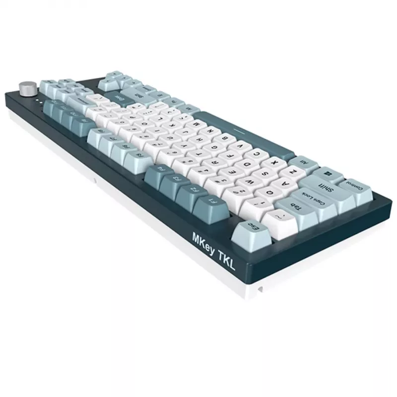 Montech MKey TKL klaviatūra žaidimams USB tamsiai pilka, šviesiai mėlyna, balta