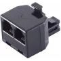 Jungtis ShiverPeaks BS71230 3xRJ-11 juoda