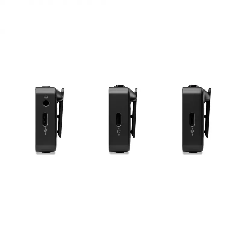 Rode Wireless Go III 3 kartos kompaktiška belaidė mikrofonų sistema, juoda