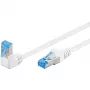 Tinklo jungiamasis kabelis GOOBAY 51563 Cat6a S/FTP (S‑STP) 0,5 m RJ‑45 baltas/mėlynas