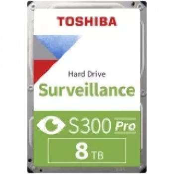 Toshiba S300 Pro vidinis kietasis diskas stebėjimo sistemoms 8 TB 7200 RPM 512 MB 3.5 Serial ATA III