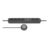 Prailginimo laidas Brennenstuhl Eco-Line Comfort Switch 2m 6 kištukinių lizdų