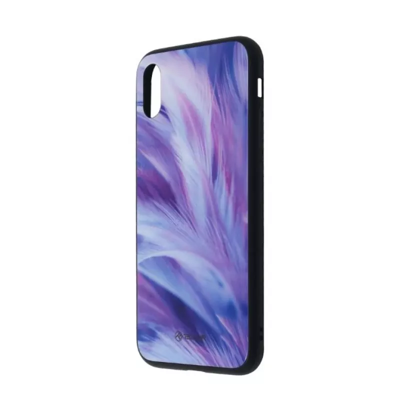 Apsauginis grūdintas stiklas Tellur Cover Glass su plunksnos raštu, skirtas iPhone XS