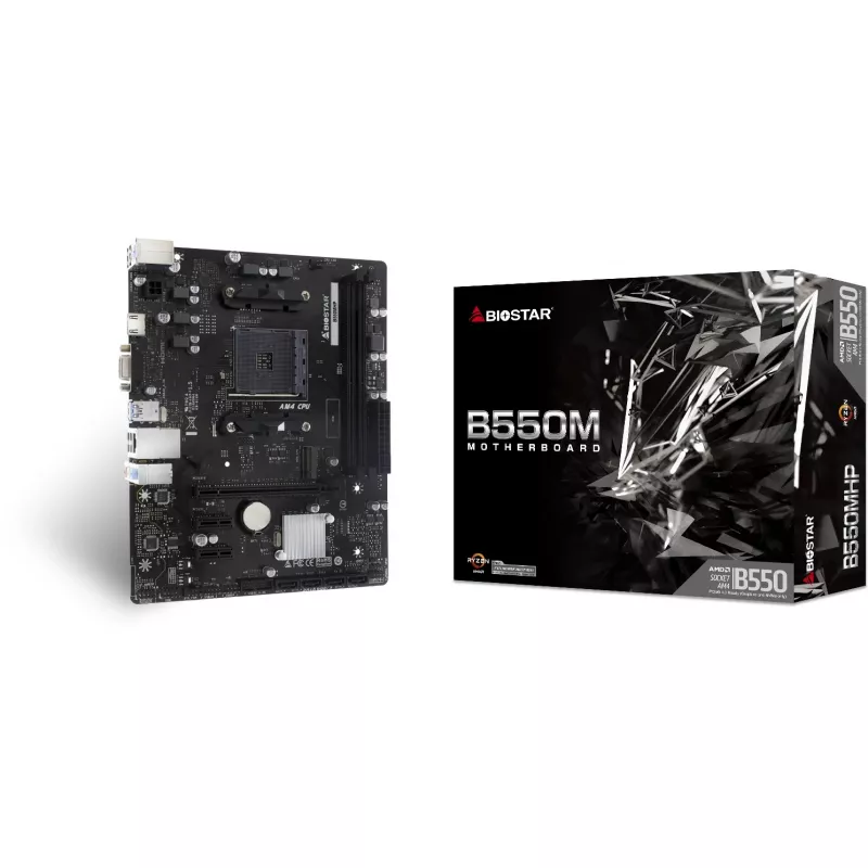 Pagrindinė plokštė Biostar B550MHP AMD B550 Socket AM4 Micro ATX