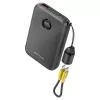 Power bank Vention FKAB0-C 10000 mAh, 2× USB-C + 1× USB-A, 22,5 W, juoda