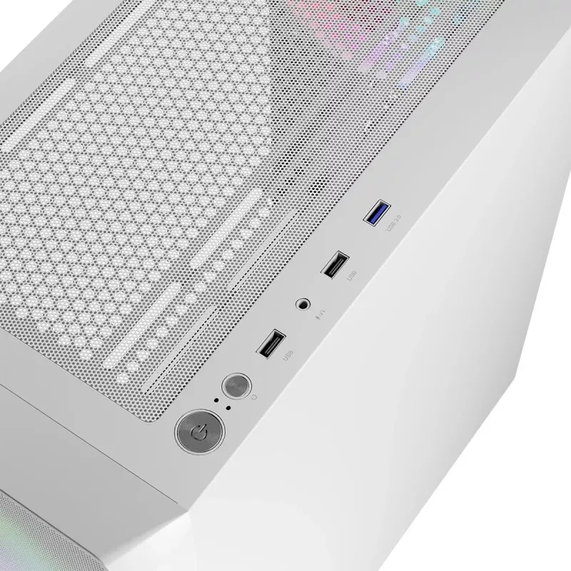 Korpusas Logic PORTOS ARGB MINIDI USB 3.0 Baltas