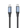 Vention USB4 Gen 3x2 Type-C į Type-C laidas 1 m, 5A, aliuminio lydinys, medvilninis pynimas