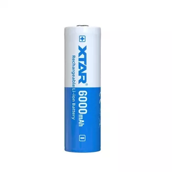 Įkraunama ličio jonų baterija 21700 XTAR 21700-6000 3.6V 6000mAh, Ø 21 mm × 74,3 mm, vienas elementas