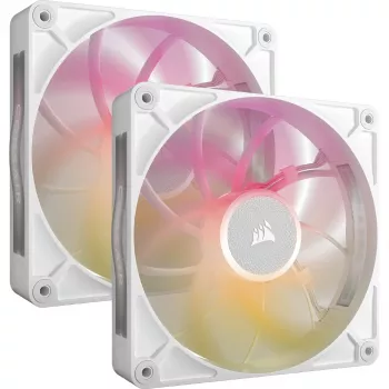 Ventiliatorius Corsair iCUE LINK RX140 MAX RGB 14 cm Baltas 2 vnt 300-1600 RPM