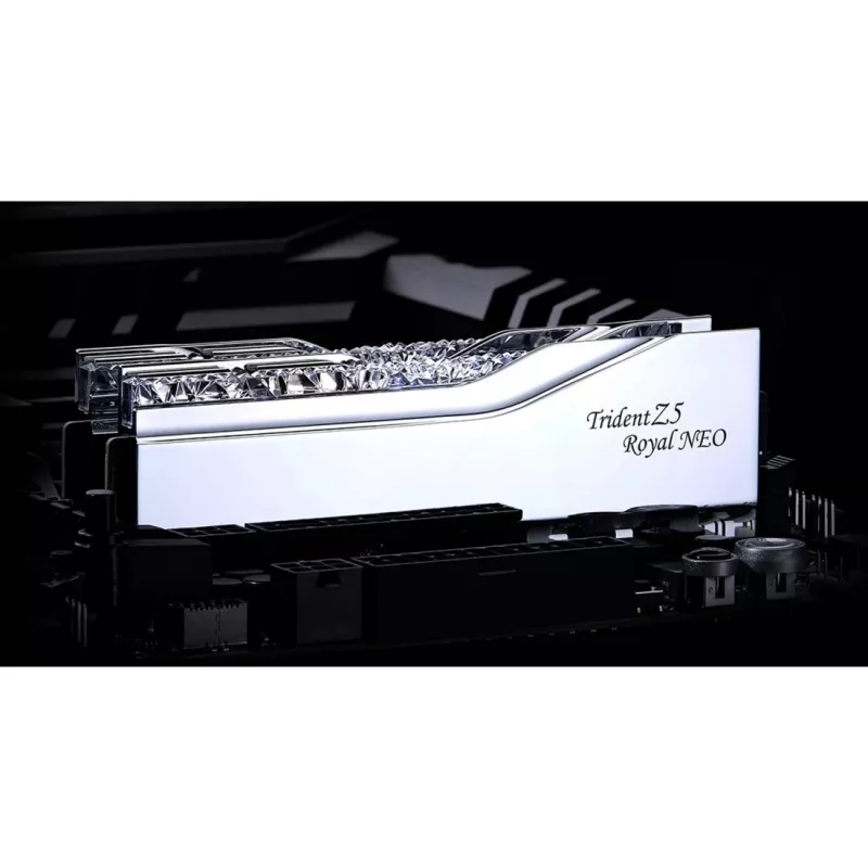 G.Skill DIMM 32 GB DDR5-8000 (2x 16 GB) Dual-Kit (silber, F5-8000J3848H16GX2-TR5NS, Trident Z5 Royal Neo, AMD EXPO)