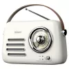 Nešiojamas radijo imtuvas SAVIO RS-02 – analoginis FM imtuvas, Bluetooth 5.3, USB maitinimas, 3 W, baltas