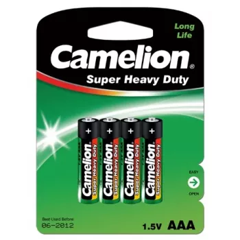 Vienkartinė baterija Camelion R03P-BP4G AAA Cinko-anglis