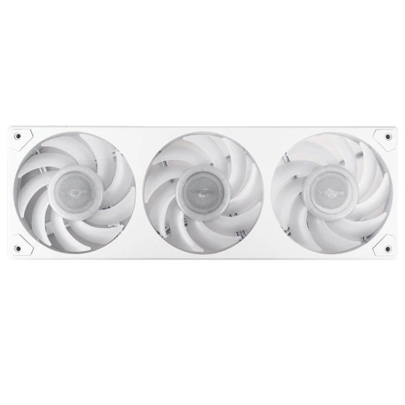 AKASA Vegas A36 120mm ARGB korpuso ventiliatoriai – balti (3 vnt. pakuotė)