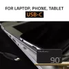 Qoltec 90W GaN Super Fast SLIM sieninis įkroviklis | XP | 5-20V | 4,5A | USB-C 3.1 | Nešiojamam kompiuteriui | MacBook | Išmaniajam telefonui | + laidas