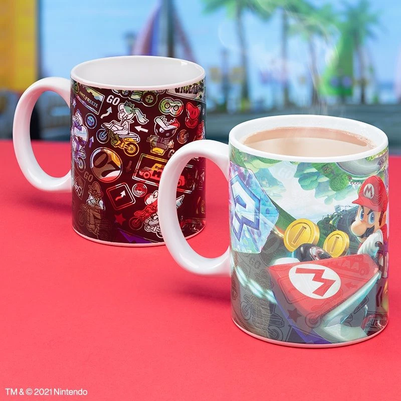 Puodelis Paladone Mario Kart Heat Change Multicolour PP8307NN