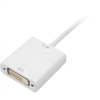 Sharkoon adapteris mini DisplayPort į DVI 15cm Baltas