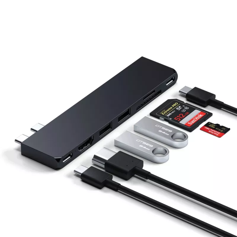 Docking stotelė Satechi ST-HUCPHSD USB 3.2 Gen 2 Type-C juoda