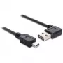 USB laidas DeLOCK 85175 USB 2.0 0,5 m USB A Mini-USB B juodas