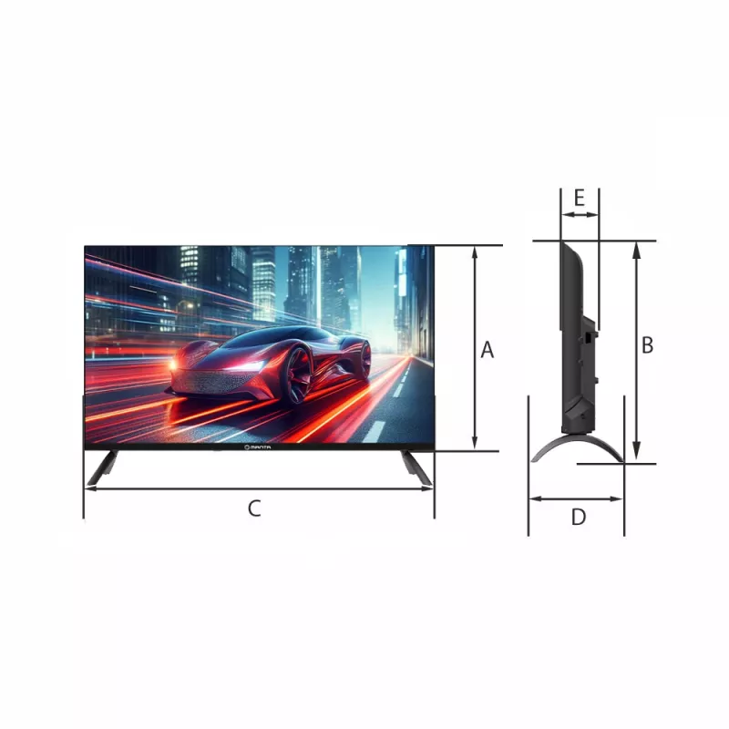 Televizorius Manta 32LHA123E 32 colių HD LCD 1366 x 768