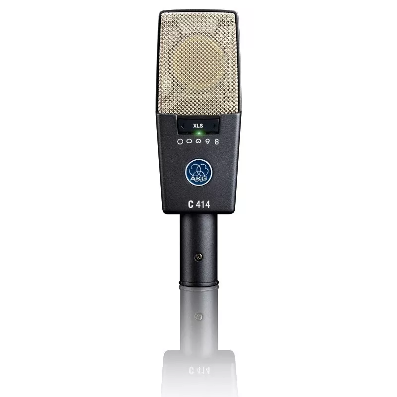 Mikrofonas AKG C414 XLS pilkas, sidabrinis studijinis mikrofonas