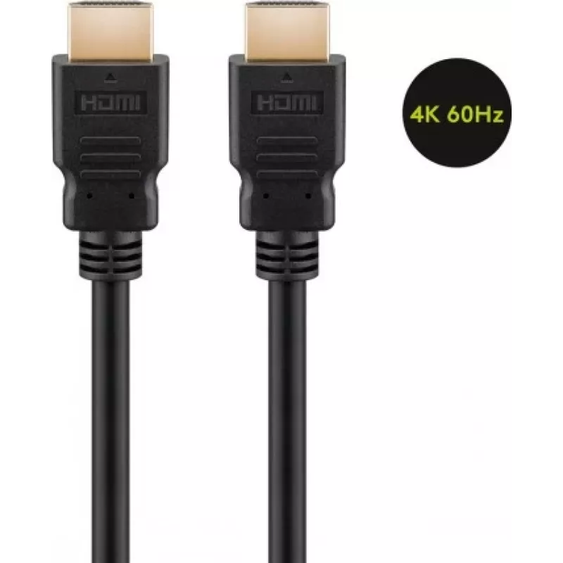 Goobay High Speed HDMI laidas su Ethernet | 61150 | HDMI kištukas (A tipas) | HDMI kištukas (A tipas) | 1 m
